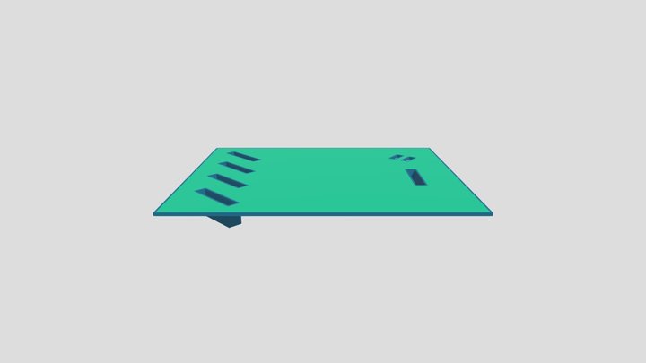 Piso em Concreto Armado - Troca de Óleo 3D Model