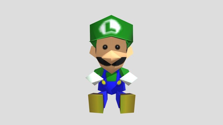 Nintendo 64 - Mario Party - Luigi Doll 3D Model