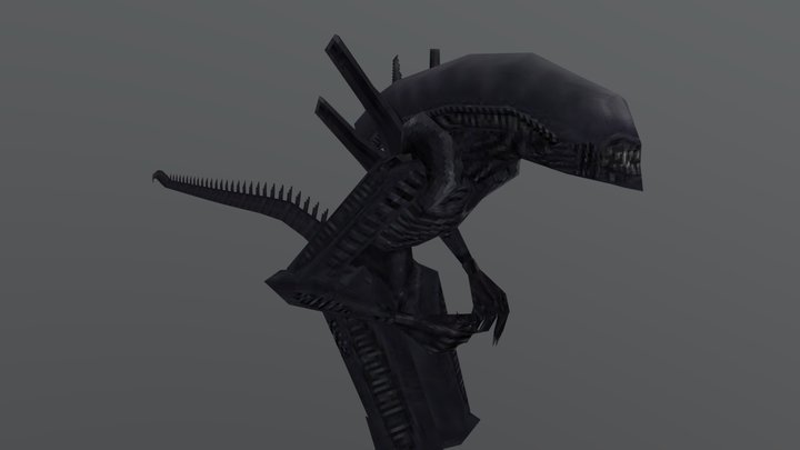 PS1/Low Poly Xenomorph (1979 Alien) 3D Model