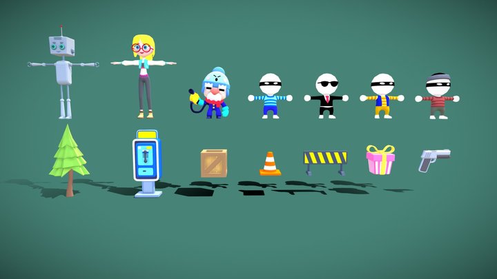 Props Mobile 3D Model