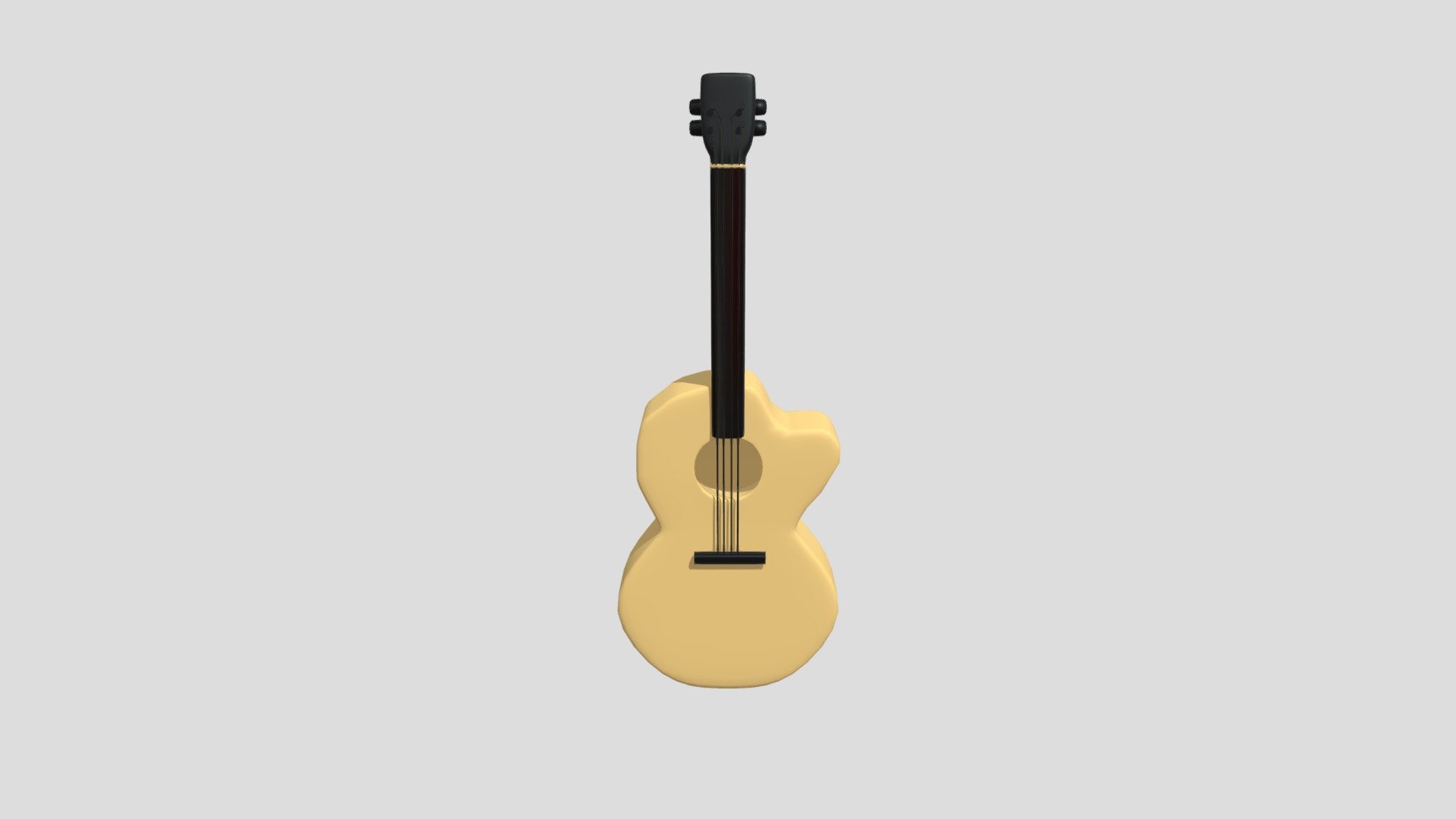 Acoustic Guitar - Download Free 3D model by zackama [7ec9c64] - Sketchfab