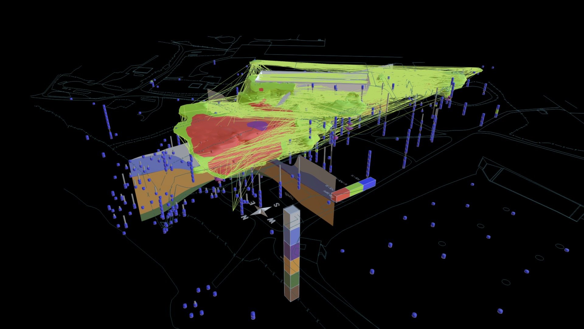 FIGURE 4 Lithology, PCB and Visual Impact Plumes
