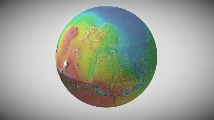 Mars 3D Globe 1 3D Model
