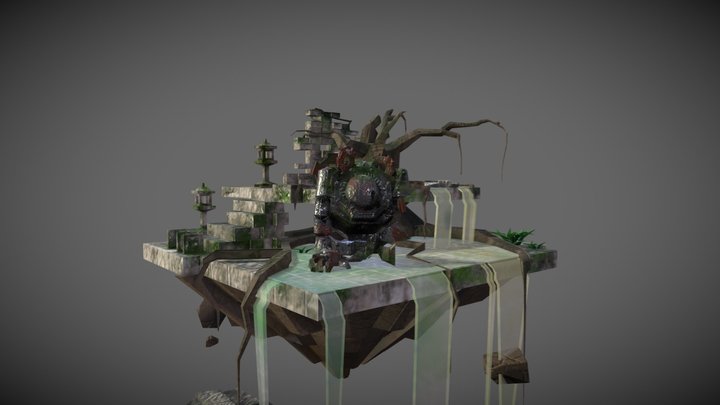 Abandoned Ruin Temple 3D Model