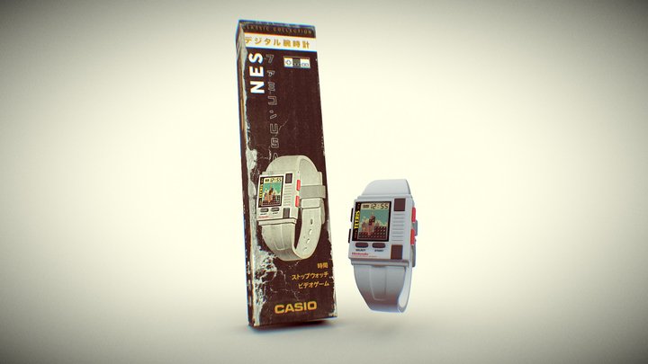 NES retro wrist watch 3D Model