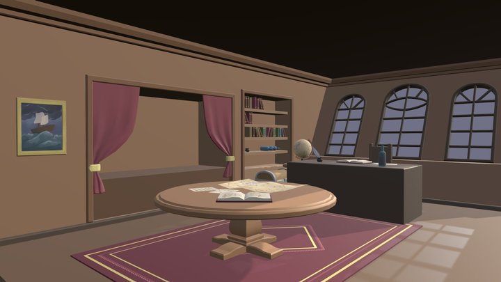 Captain's room 3D Model