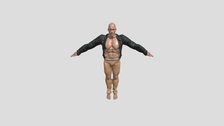 Angry man 3D Model