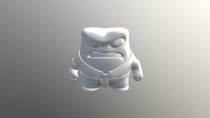 Anger OBJ 3D Model