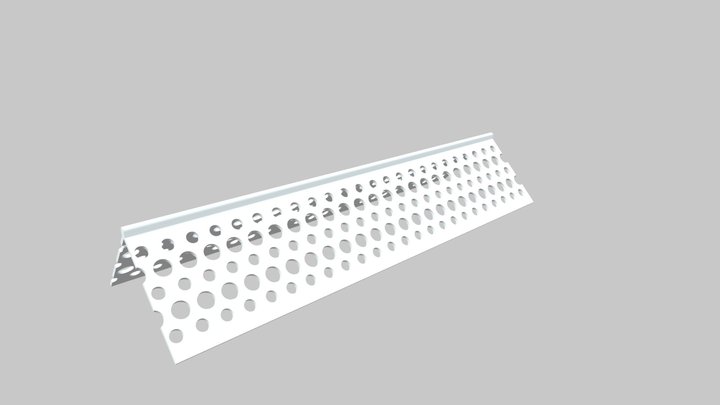 R010LP - Rigid Low Profile Corner Bead 3D Model