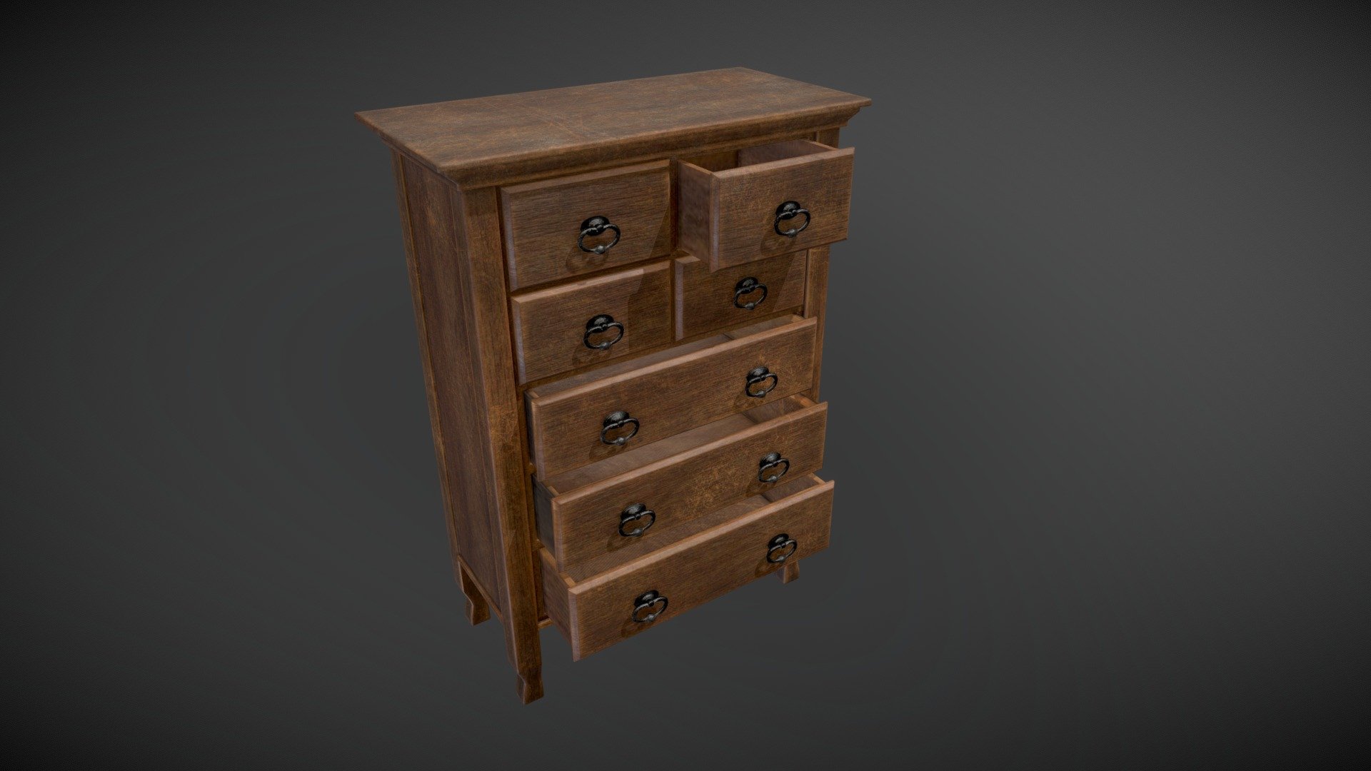 Slightly Used Dresser - Buy Royalty Free 3D model by Friederike Gröpler ...