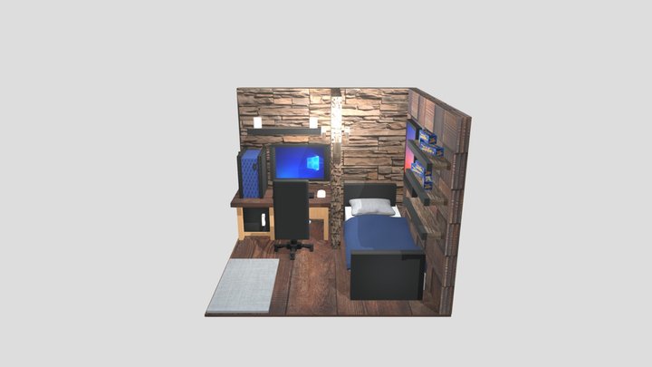 Study Room 3D Model