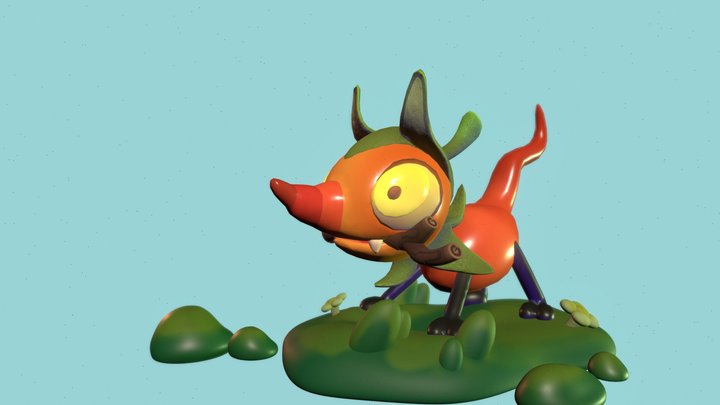 Cute creature assignment - chilipupper 3D Model