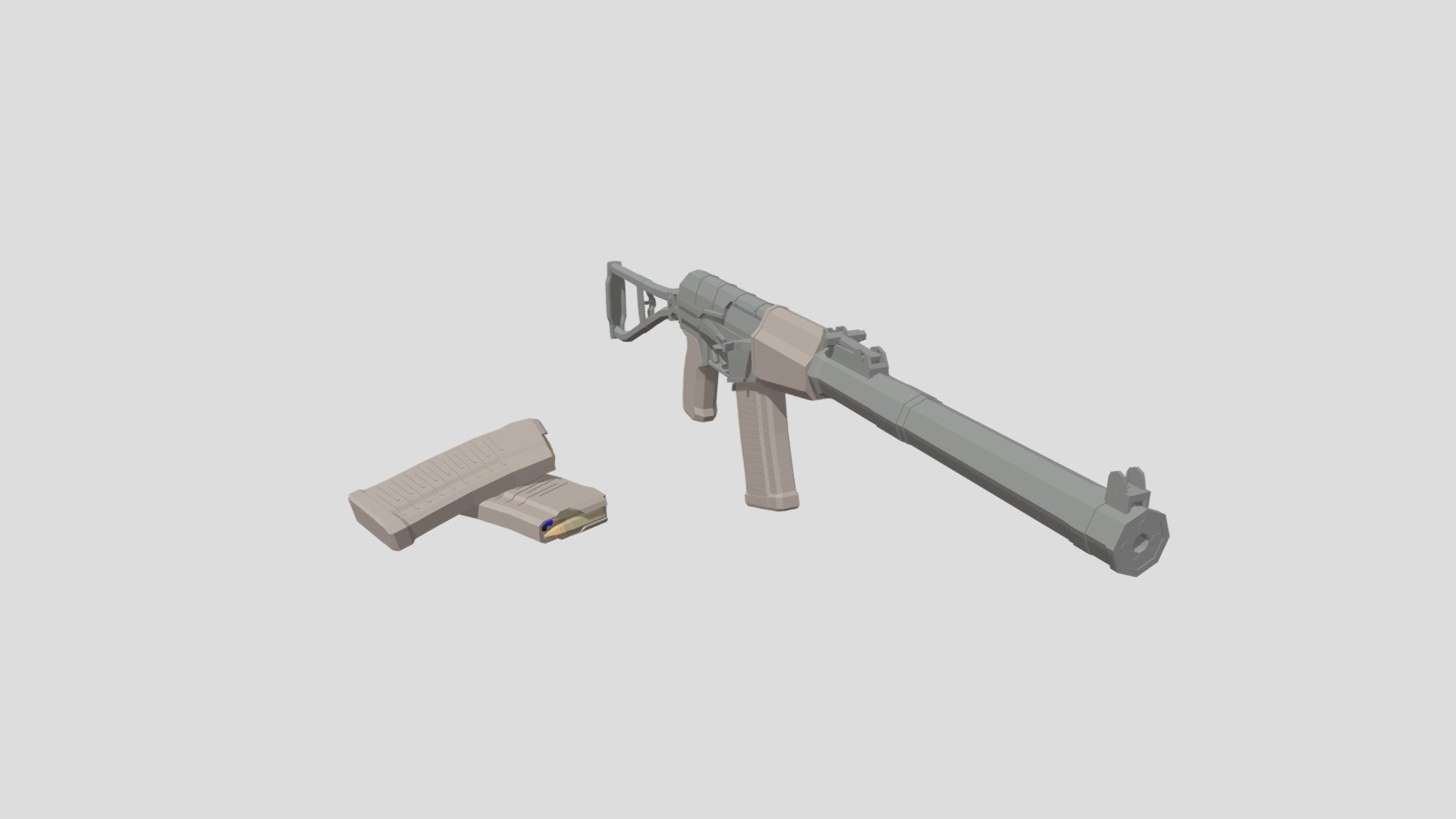 low-poly AS VAL