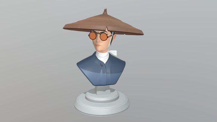Mizu - Blue eye samurai | 3dprint models, assets 3D Model