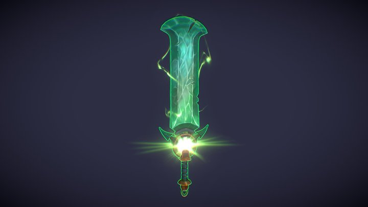 Emerald Sword 3D Model