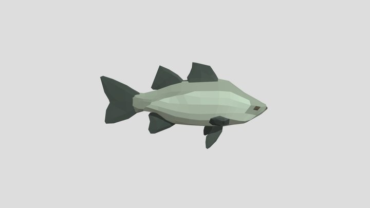 Lowpoly fish 3D Model