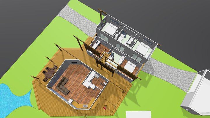 89 Cinnamon Ave, W/O roofs 3D Model