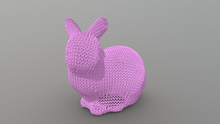 Knit Bunny 3D Model