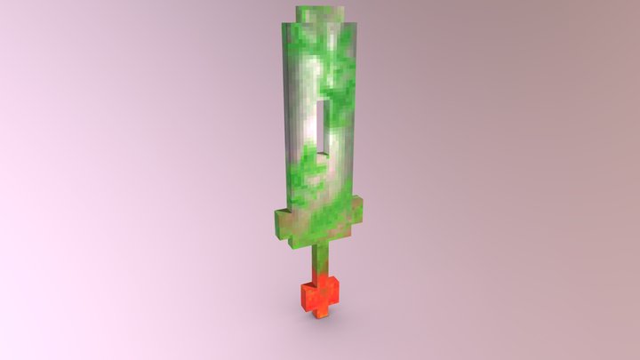 Minecraft - OLD ROSE MOSS SWORD 3D Model