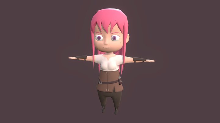 Liz, The Warrior 3D Model