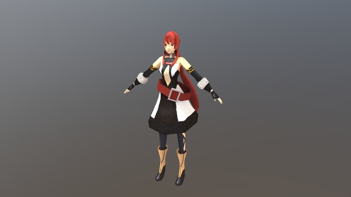 First Character Modeling 3D Model