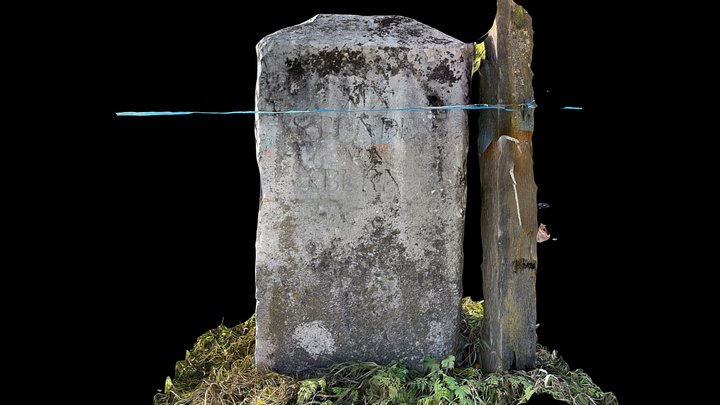 Distanzstein «XIX Stunden von Bern»  vor Feuter… – Modello 3D gratuito STL