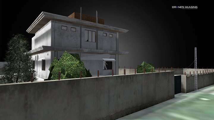 Osama bin Laden's compound - Abbottabad Pakistan 3D Model