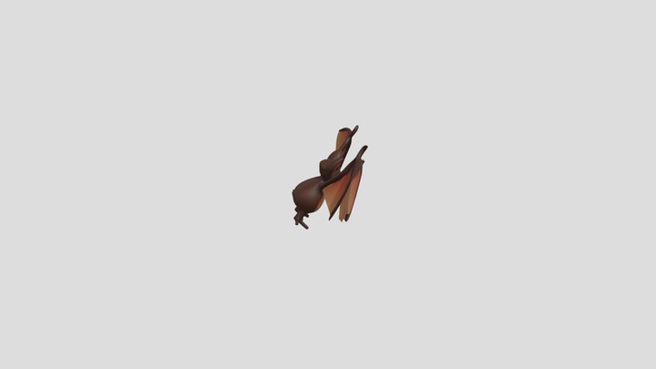 Flying bat anim 3D Model