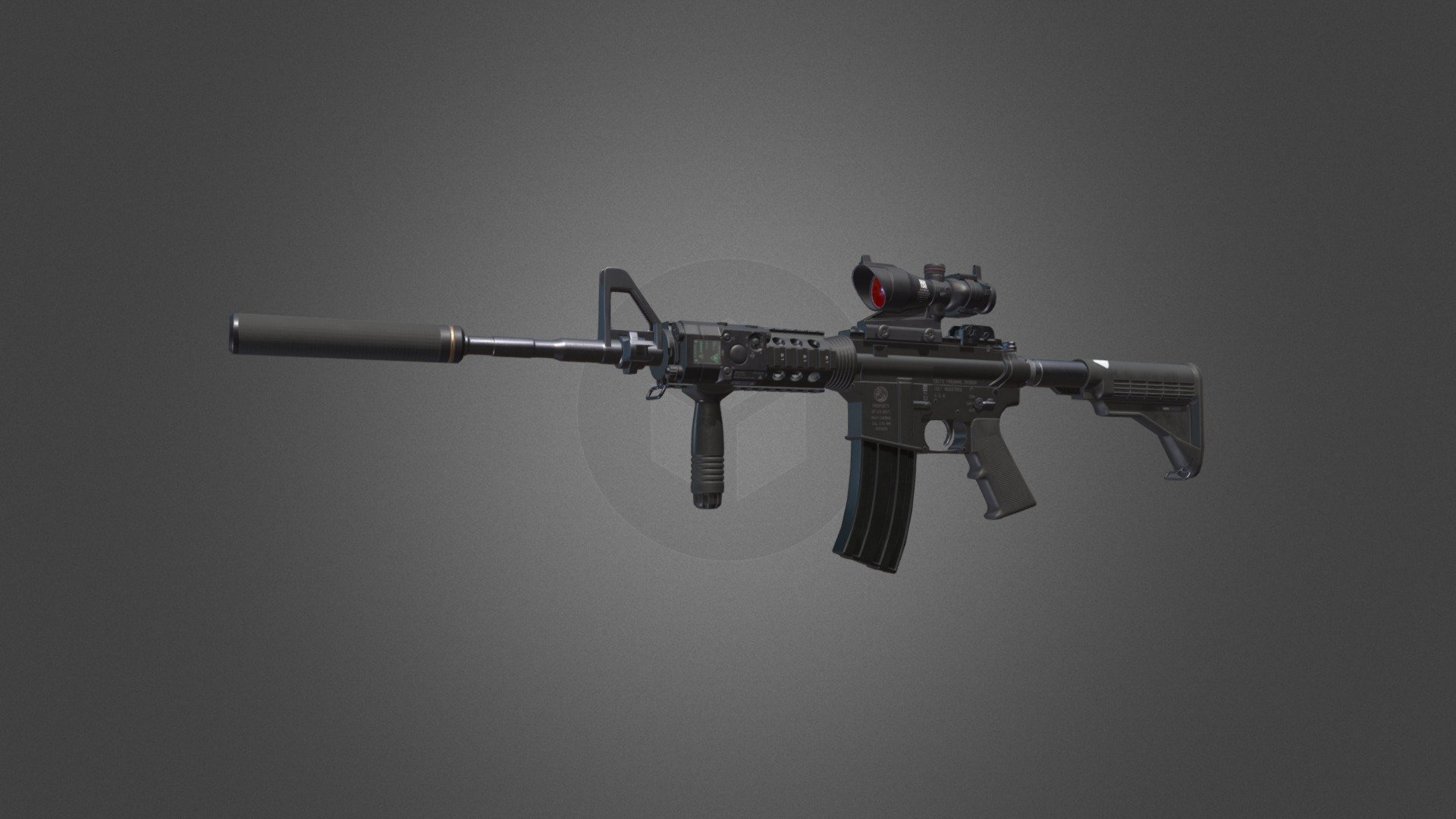 M4 Carbine - 3D model by Harikrishnan R (@47fortyseven) [7ed8058 ...