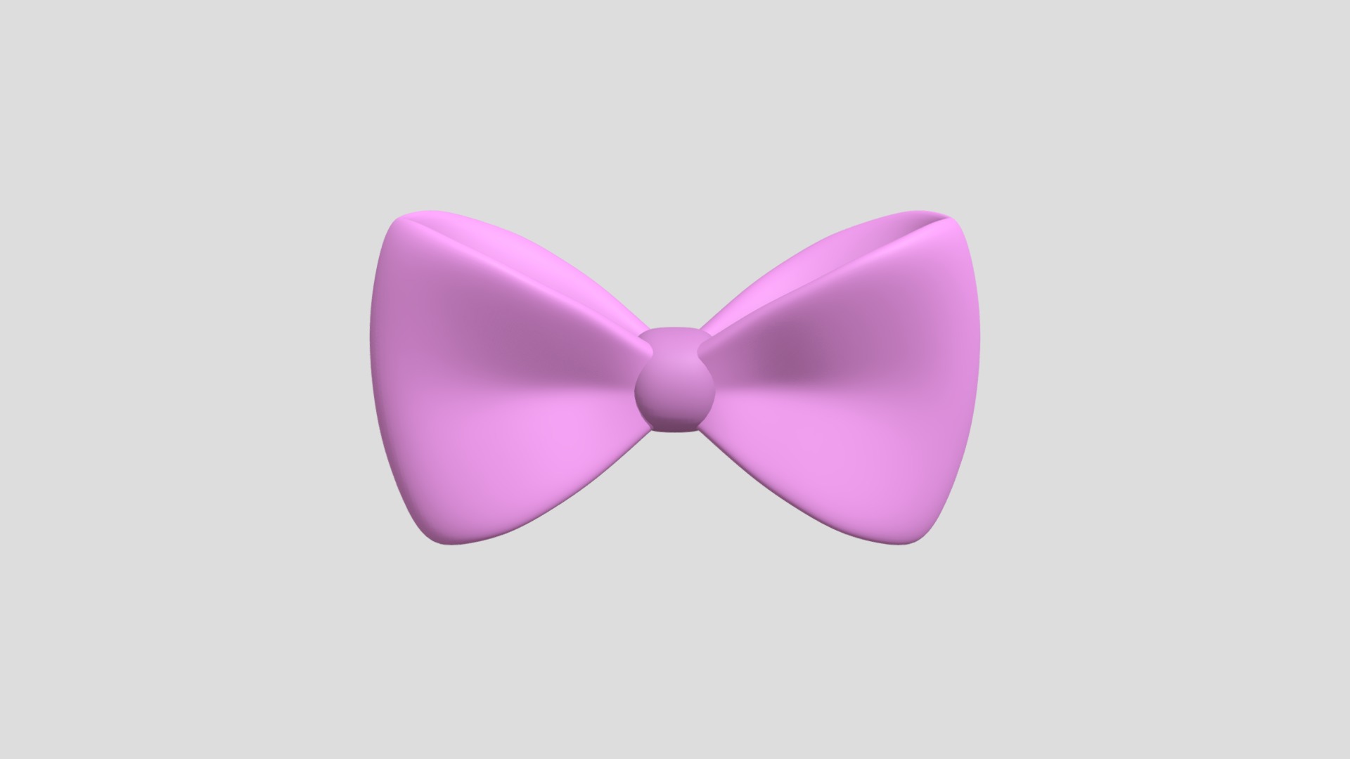3D model Pink Head Bow - This is a 3D model of the Pink Head Bow. The 3D model is about a pink flower on a white background.