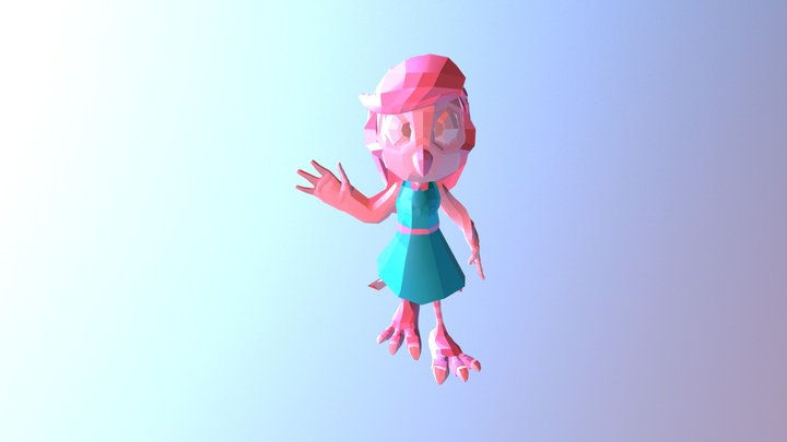 Toon Character_Lucy 3D Model
