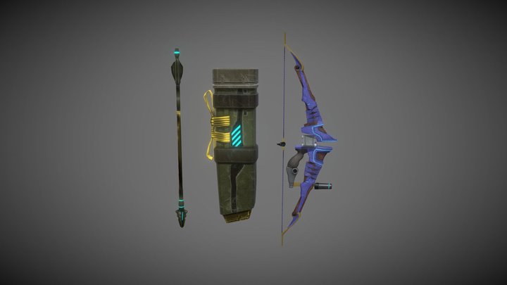 Bow & Arrow 3D Model