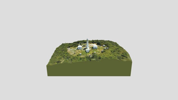 Dixon Lighthouse - San Salvador, Bahamas 3D Model