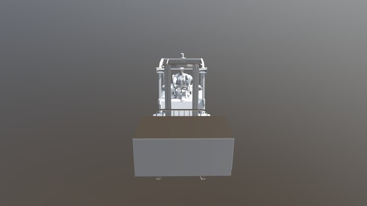 Forklift Rig Anim 3D Model