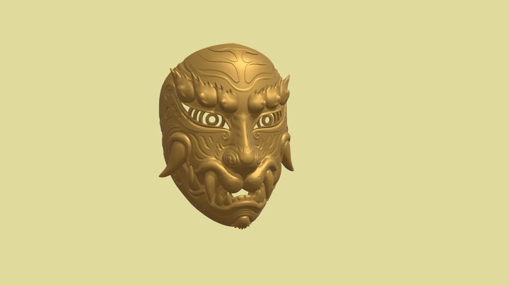 Nymphia Wind Tiger Mask 3D Model