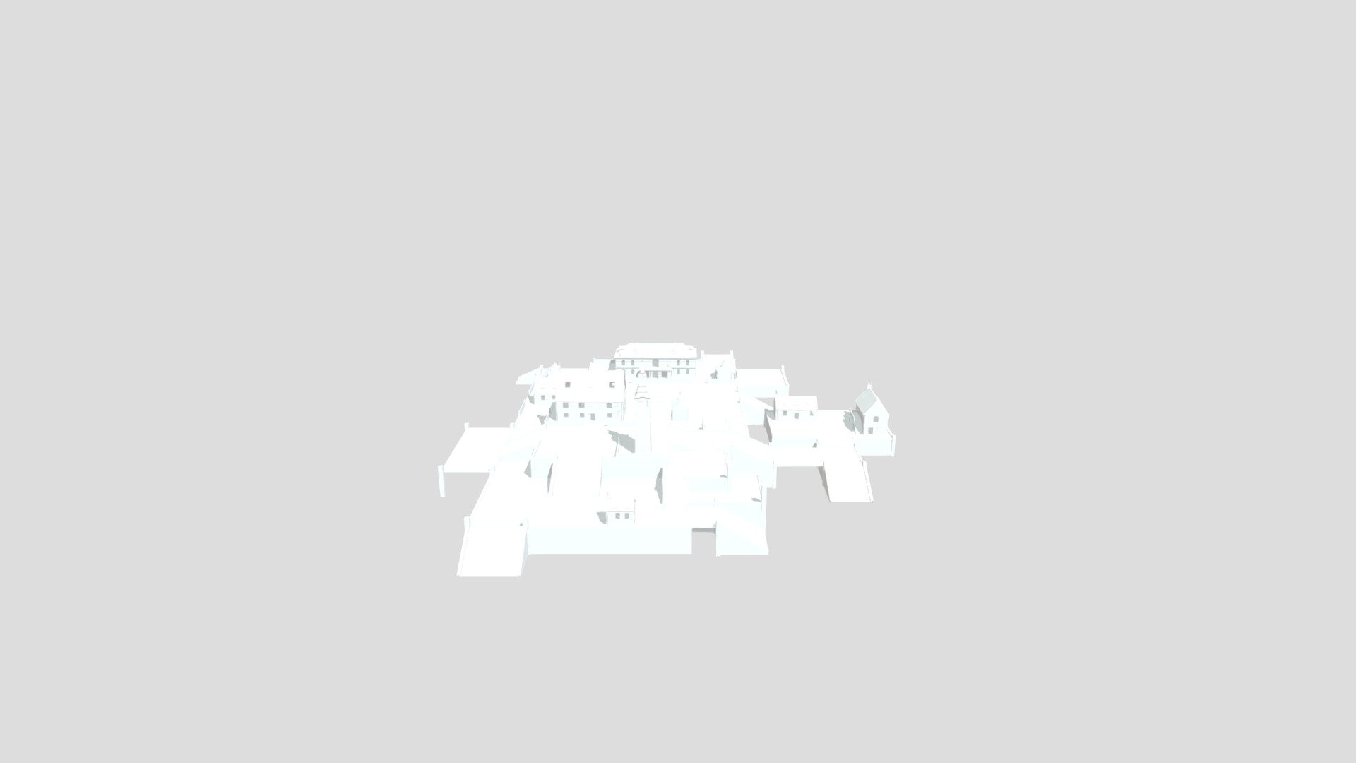 CLOCK TOWER TEXTURED 3D MODEL