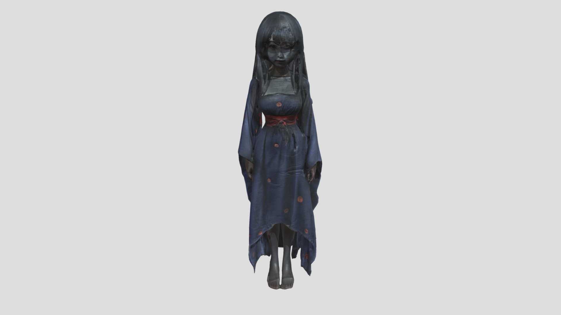 #halloween#, japan girl hot sadako - 3D model by fabiozambon1984 ...