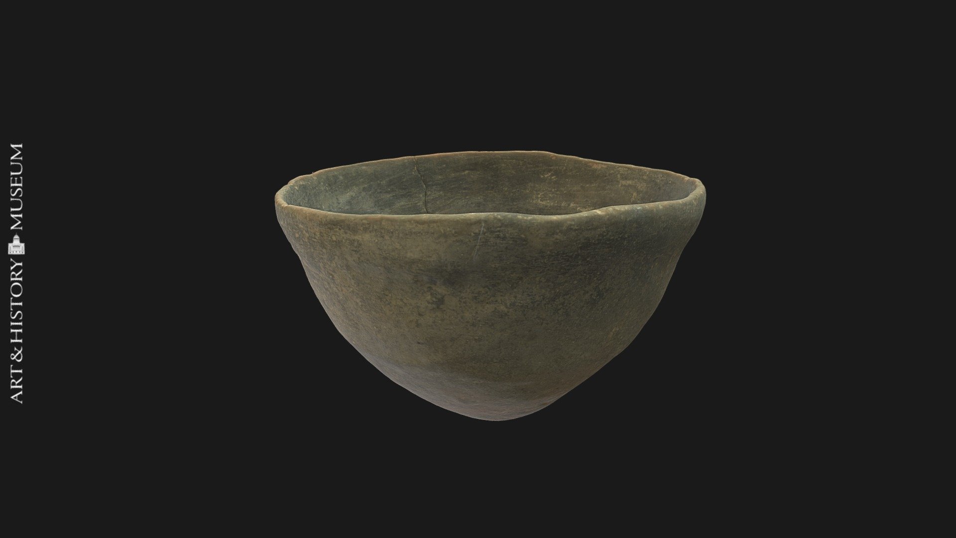 Bowl with conical base and flaring rim