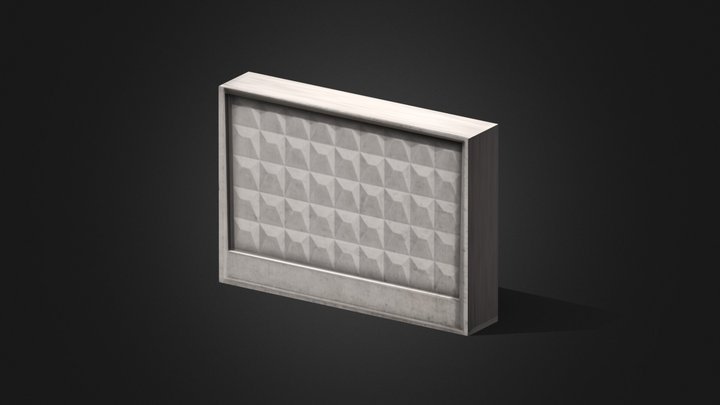 Soviet Concrete Fence PO-2 / ПО-2 (PSX) 3D Model
