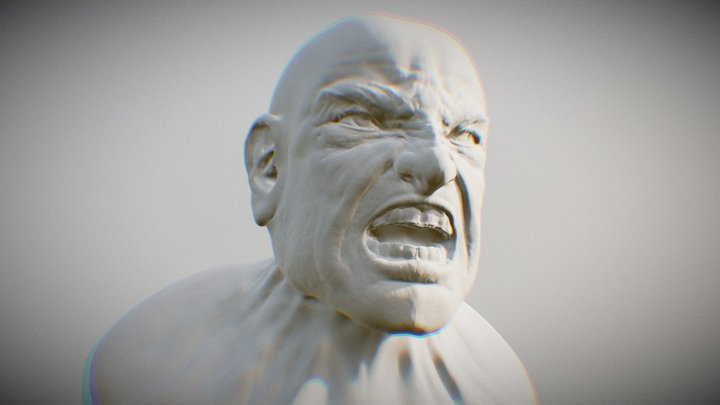 Angry 3D Model