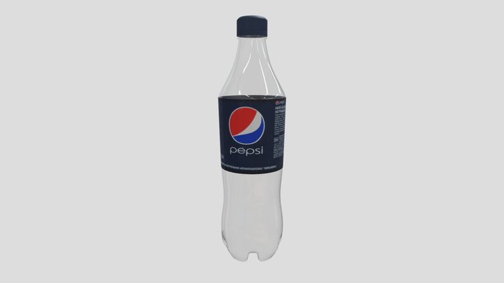Realistic Pepsi Bottle – Blender 3D Model