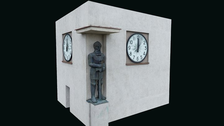 Time guard. Kaunas. Lithuania 3D Model
