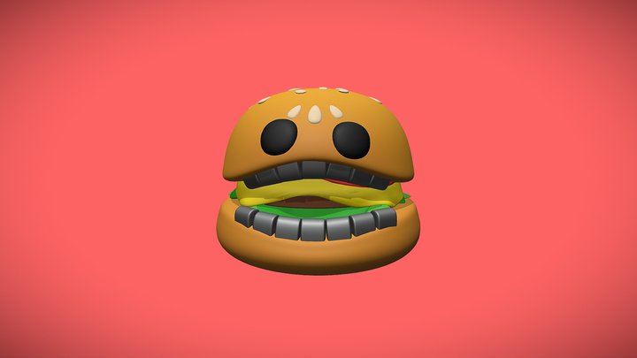 EAT burger 3D Model