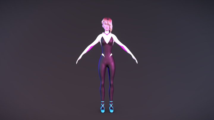 Gwen Stacy 3D Model