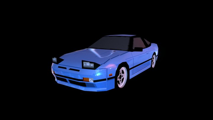1989 NISSAN 180SX 3D Model