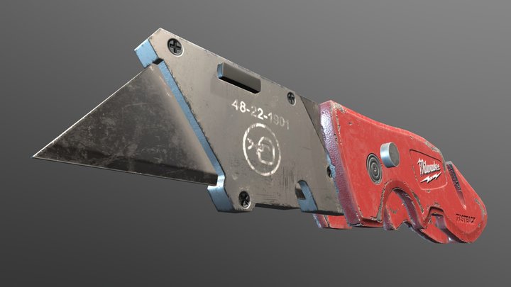Milwaukee Utility Knife - GAP Assignment 3D Model