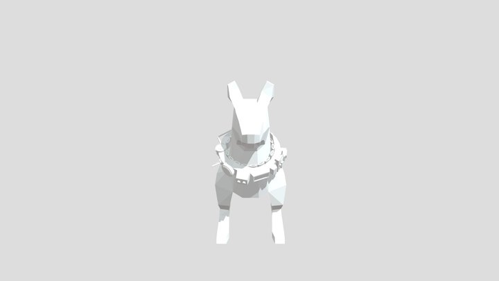 Collar On The Dog 3D Model