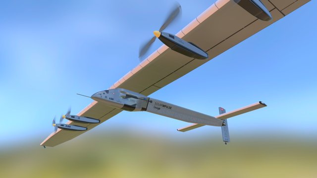 Solar Impulse 2 3D Model