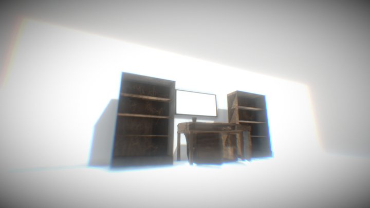 Medival Table but in Spooky Area 3D Model