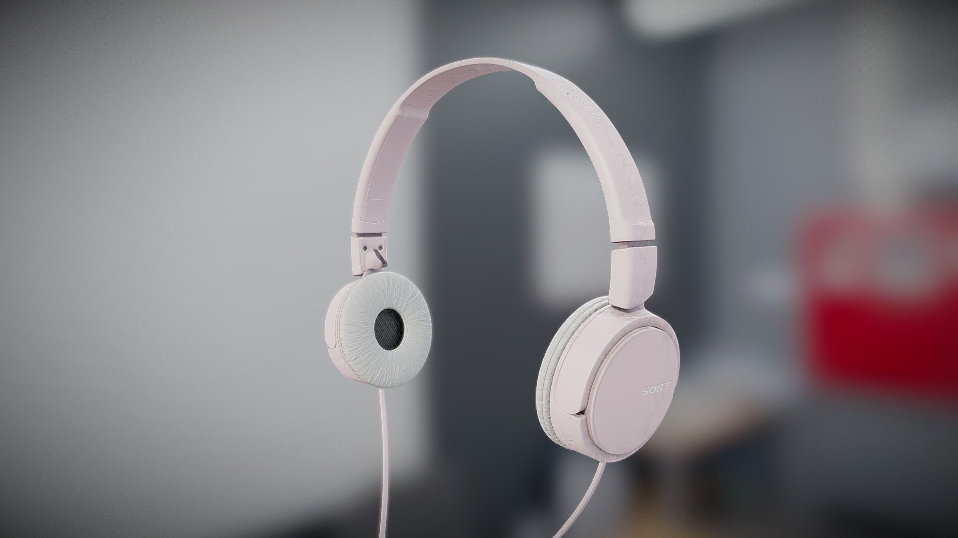 Sony Mdr Zx110 Pink Headphones 3d Model By Virtry Teams 7ee32c1 Sketchfab 6909